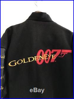 GOLDENEYE Jacket Vintage 007 James Bond Leather Official 90s XL MGM Movie