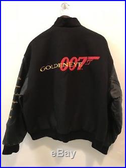 GOLDENEYE Jacket Vintage 007 James Bond Leather Official 90s XL MGM Movie