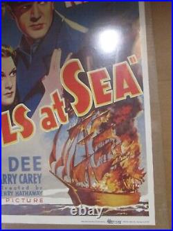 Gary Cooper Souls at Sea 1970's reprint Vintage Poster movie Frances inv#7081