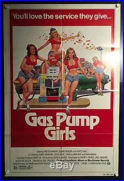 Gas Pump Girls Original Vintage American Movie Poster, Sexploitation 1970s