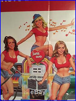 Gas Pump Girls Original Vintage American Movie Poster, Sexploitation 1970s