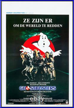 Ghostbusters Columbia 1984 Vintage Movie Poster Belgian Edition 14.5 X 21.25