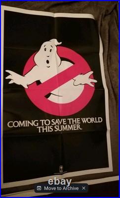 Ghostbusters Rare Original 1984 Vintage Movie Poster 27x41