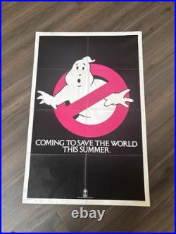 Ghostbusters Rare Original 1984 Vintage Movie Poster 27x41