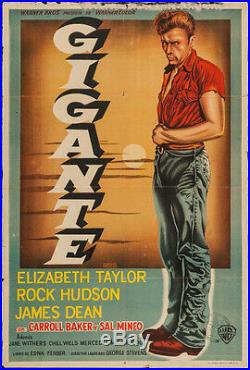 Giant Original Vintage Movie Poster One Sheet Argentine