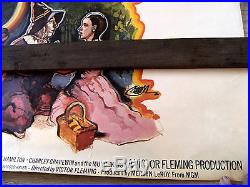 Giant Size Vintage Original Wizard Of Oz Mgm Movie Poster Silkscreen 5 Ft. Long