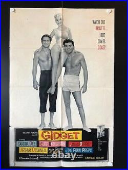 Gidget (1st Movie) Vintage/Original Movie Poster (1958) 27 x 41 EX, RARE