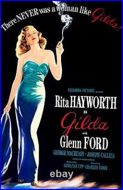 Gilda Vintage Movie Poster Lithograph Rita Hayworth Hand Pulled S2 Art Ltd Ed