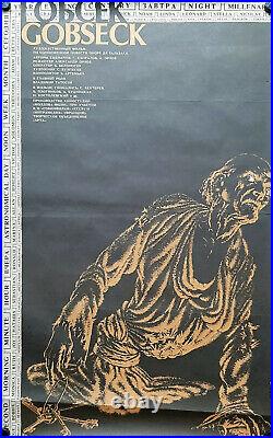 Gobsek Ussr Honore De Balzac Film Soviet Russian Vintage Unesco Awarded Poster