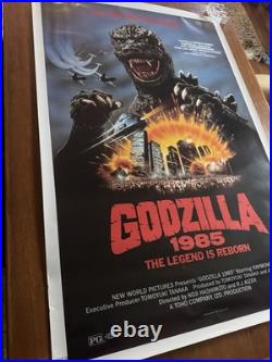 Godzilla 1985 RARE VINTAGE Original Theatrical POSTER 26x41 Rolled One Sheet