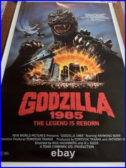 Godzilla 1985 RARE VINTAGE Original Theatrical POSTER 26x41 Rolled One Sheet