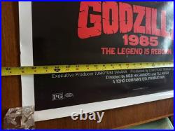 Godzilla 1985 RARE VINTAGE Original Theatrical POSTER 26x41 Rolled One Sheet