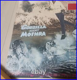 Godzilla vs. Mothra 1964 original movie B2 vintage poster no pin hole THE THING