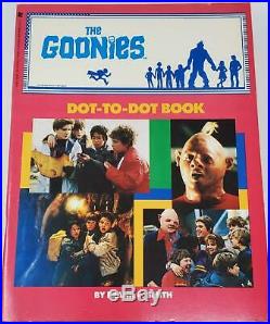 Goonies Dot To Dot (Red) Coloring Book MINT Vintage (1985)