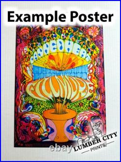 Grateful Dead Continental Auditorium 1966 Psychedelic Concert Wall Art Print Ret