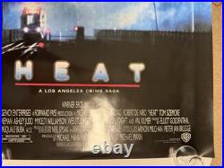 HEAT 1995 Pacino DeNiro Authentic Vtg Movie Poster 27x40 S/S Rolled NEAR MINT