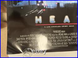 HEAT 1995 Pacino DeNiro Authentic Vtg Movie Poster 27x40 S/S Rolled NEAR MINT