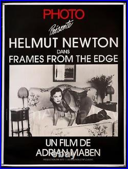 HELMUT NEWTON FRAMES FROM EDGE 1989 vintage film poster on linen FilmArtGallery