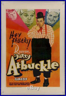 HEY FELLERS! Original Vintage Movie Poster FATTY ARBUCKLE
