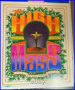 HIGH MASS VINTAGE 1967 ENCORE THEATER HEADSHOP POSTER By Bob Fried NM AOR-2.368