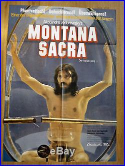 HOLY MOUNTAIN vintage German 1 sheet poster B ALEJANDRO JODOROWSKY Montana Sacra