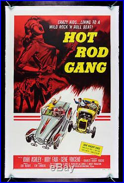 HOT ROD GANG 1958 CineMasterpieces VINTAGE ORIGINAL BAD GIRL CAR MOVIE POSTER
