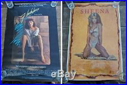 HUGE 14 Movie Poster lot 1 one sheet 80s, Flashdance, Scarface VINTAGE, RARE