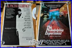 HUGE 14 Movie Poster lot 1 one sheet 80s, Flashdance, Scarface VINTAGE, RARE