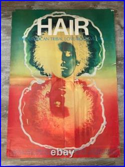 Hair The Musical Movie Original Vintage Poster 1968 Ruspoli Rodriguez 27x37
