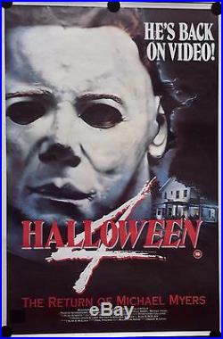 Halloween 4, Org. Vintage Giant Movie Poster FREE INT SHIPPING