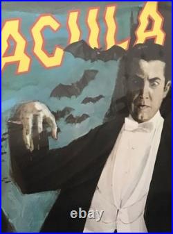 Halloween Horror Vtg 1976 Bela Lugosi's Dracula Movie Poster Portal Publications