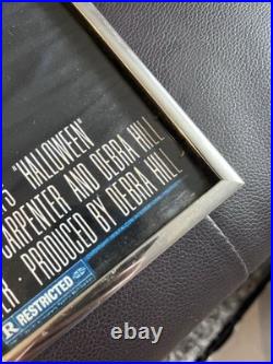 Halloween Original Vintage Movie Poster 1978 One Sheet Poster FRAMED 12.4X22