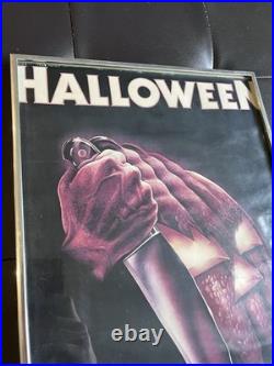 Halloween Original Vintage Movie Poster 1978 One Sheet Poster FRAMED 12.4X22