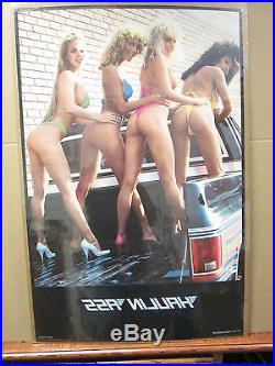 Haulin A$$ chevy truck hot girls car garage man cave 1986 off road poster 5936