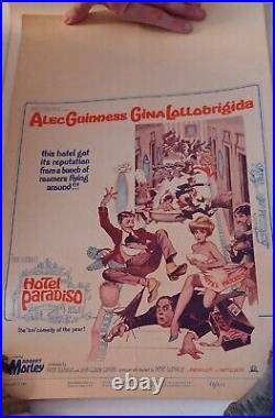 Hotel Paradiso Vintage Movie Poster, with Alec Guinness & Gina Lollobrigida