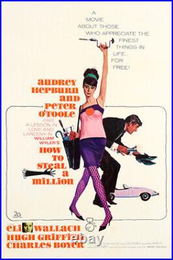 How to Steal a Million Vintage Comedy/Romance Movie Poster