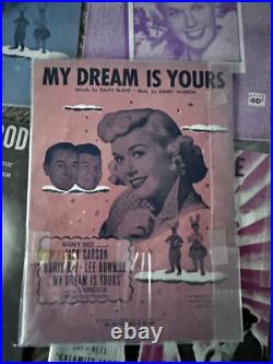 Huge Lot Of Mint Vintage Doris Day Movie Posters/sheet Music Make Offer