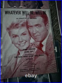 Huge Lot Of Mint Vintage Doris Day Movie Posters/sheet Music Make Offer