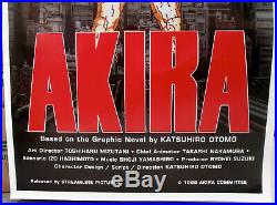 Huge Original 40 X 27 Akira Movie1989 Vintage Poster Promotional Streamline