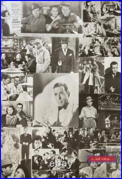 Humphrey Bogart Vintage Reproduction Movie Collage Poster 24 x 35 Casa Blanca T