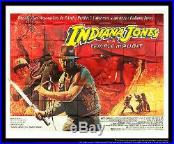 INDIANA JONES RARE 10x13 ft Giant Billboard Original Vintage Movie Poster 1984