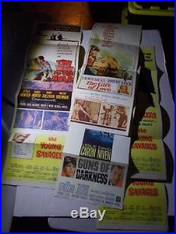 INSERT/HALF sheet Movie Posters dealer wholesale lot-VINTAGE -50 PIECES