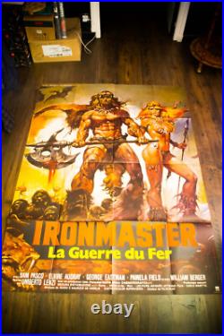 IRONMASTER French Grande Vintage Movie Poster Original 1983