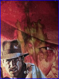 Indian Jones Temple of Doom French HUGE Original Movie Poster 47 x 63 Vtg