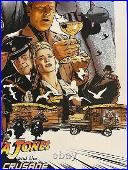 Indiana Jones And The Last Crusade Movie Poster Joshua Budich Art Print sdcc vtg