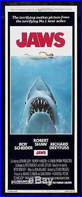 JAWS CineMasterpieces ORIGINAL VINTAGE MOVIE POSTER INSERT NOT A FAKE 1975
