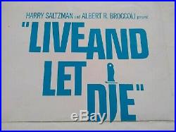 James Bond 007 Live and Let Die Poster 1976 Film Festival Memorabilia Vintage
