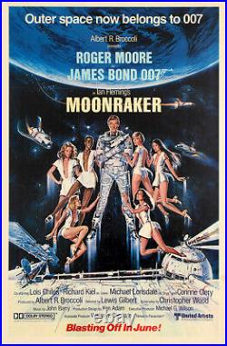 James Bond 007 Moonraker Vintage Action/Sci-fi Movie Poster