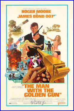 James Bond 007 The Man with the Golden Gun Vintage Action/Spy Movie Poster