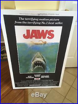 Jaws 1975 Original Movie Poster Vintage Authentic Steven Spielberg Shark Canvas